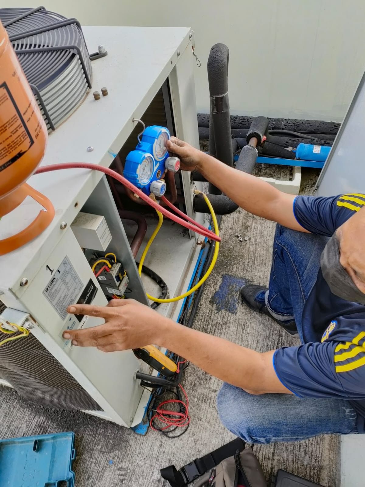 HVAC maintenance service visit